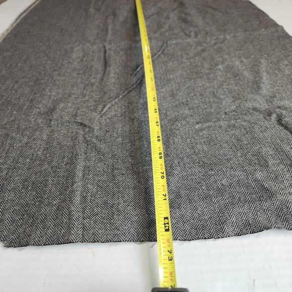 Herringbone 2 Yards Fabric Brown 72"x45" Blend - Picture 1 of 5